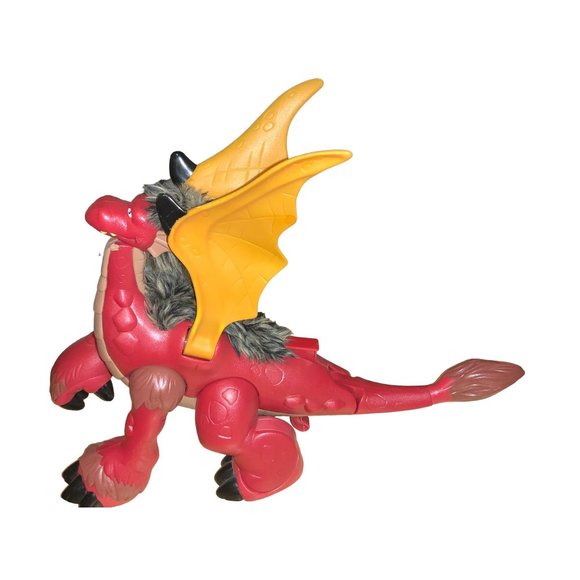Imaginext Red Dragon with Fuzzy Hair, Sound and Stomping Foot 2008 - Picture 6 of 11